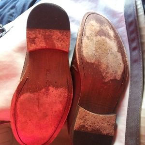 John varvatos brown 10.5 slip on mens shoes